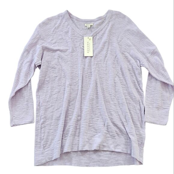 Sonoma Life + Style Orchid V Neck Knit Top - Picture 1 of 4
